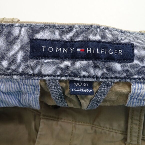 Tommy Hilfiger Straight Leg Khaki Chino Pants Mens Size 35 x 30 Preppy Casual - Picture 5 of 13